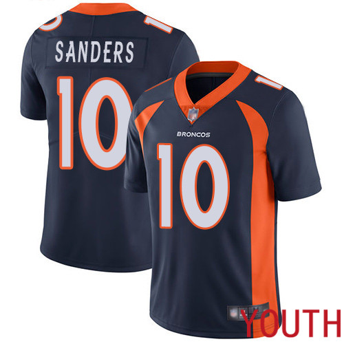 Youth Denver Broncos #10 Emmanuel Sanders Navy Blue Alternate Vapor Untouchable Limited Player Football NFL Jersey